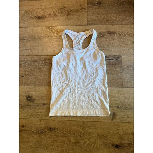 Lululemon Womens White Sleeveless Athletic Tank Top Size 8 - Picture 1 of 3